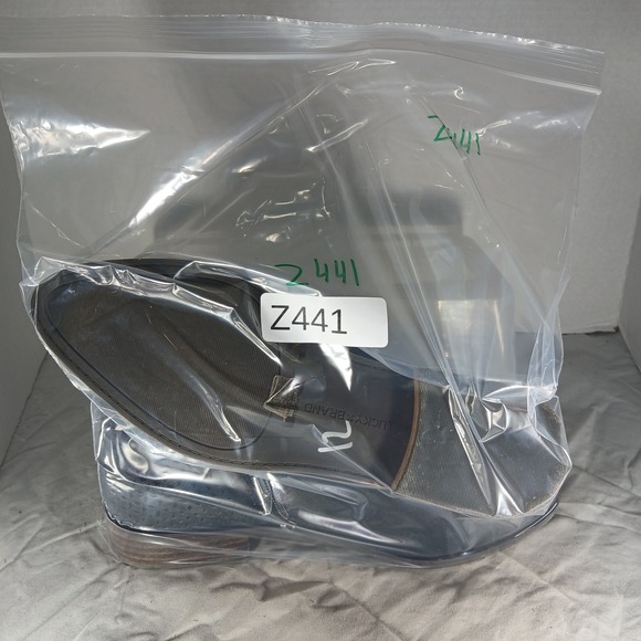 Lucky Brand Womens Black Leather Perforated Fringe Ankle Booties Size 9M LK-TUMY - Picture 11 of 11